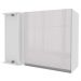Armário De Cozinha Aéreo de Canto 100% MDF Porta Branco Brilho Acordes Madesa