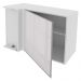 Armário De Cozinha Aéreo de Canto 100% MDF Porta Branco Brilho Acordes Madesa