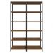 Armário Estante Multiuso Organizador 10 Prateleiras 118cm Rustic/Preto Madesa