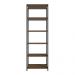 Armário Estante Multiuso Organizador 5 Prateleiras 59cm Rustic/Preto Madesa
