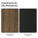 Armário Estante Multiuso Organizador Despensa de Canto 20 Prateleiras 236cm Rustic/Preto Madesa