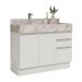 Armário Gabinete para Banheiro 120cm 2 Portas 3 Gavetas Branco Madesa