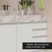 Armário Gabinete para Banheiro 120cm 2 Portas 3 Gavetas Branco Madesa