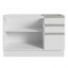 Armário Gabinete para Banheiro 120cm 2 Portas 3 Gavetas Branco Madesa