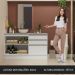 Armário Gabinete para Banheiro 140cm 2 Portas 3 Gavetas Branco Madesa