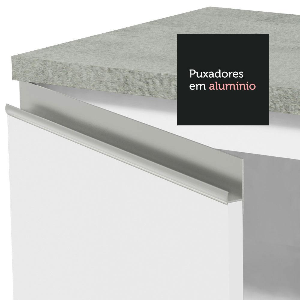 Armário Gabinete para Banheiro 80cm 2 Portas Branco Madesa