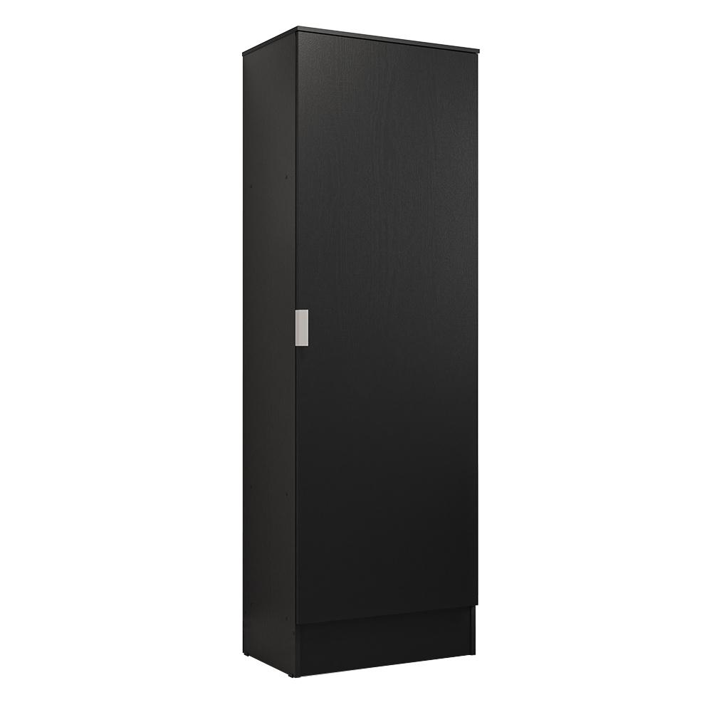 Armário Multiuso 60 cm 1 porta Preto Madesa