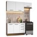 Armário de  Cozinha Compacta 180cm Rustic/Branco Agata Madesa 09