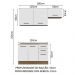 Armário de  Cozinha Compacta 180cm Rustic/Branco Agata Madesa 09