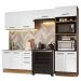Armário de  Cozinha Completa 270cm Rustic/Branco Agata Madesa 08