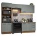 Armário de  Cozinha Completa 270cm Rustic/Cinza Agata Madesa 07
