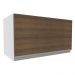 Armário de Cozinha Aéreo 1 Porta Suspensa Branco/Rustic Glamy Madesa
