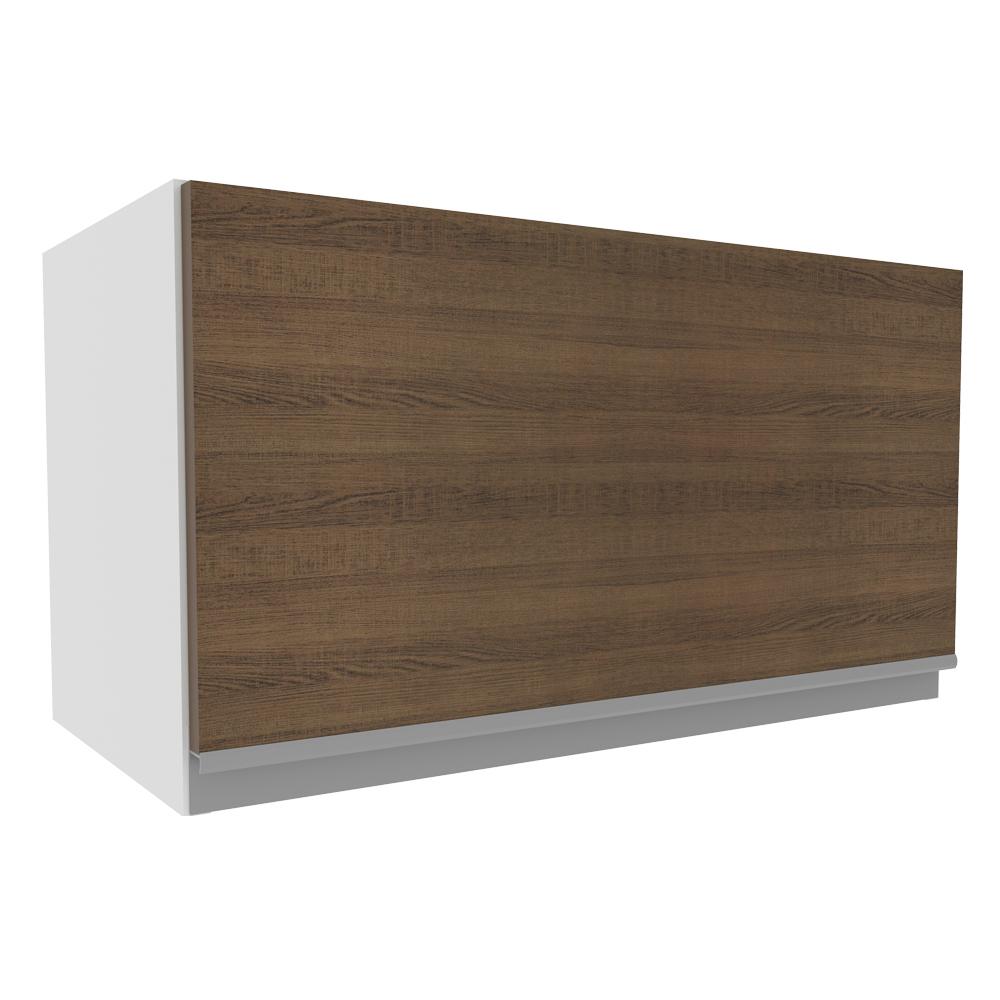 Armário de Cozinha Aéreo 1 Porta Suspensa Branco/Rustic Glamy Madesa