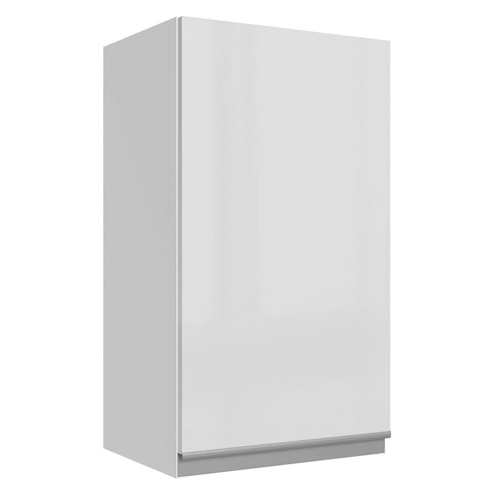 Armário de Cozinha Aéreo 100% MDF 35 cm 1 Porta Branco Brilho Acordes Madesa