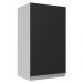 Armário de Cozinha Aéreo 100% MDF 35 cm 1 Porta Branco/Preto Acordes Madesa