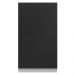 Armário de Cozinha Aéreo 100% MDF 35 cm 1 Porta Branco/Preto Acordes Madesa