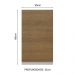 Armário de Cozinha Aéreo 100% MDF 35 cm 1 Porta Branco/Rustic Acordes Madesa