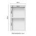 Armário de Cozinha Aéreo 100% MDF 35 cm 1 Porta Branco/Rustic Acordes Madesa