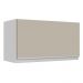 Armário de Cozinha Aéreo 100% MDF 60 cm 1 Porta Basculante Branco/Crema Smart Madesa