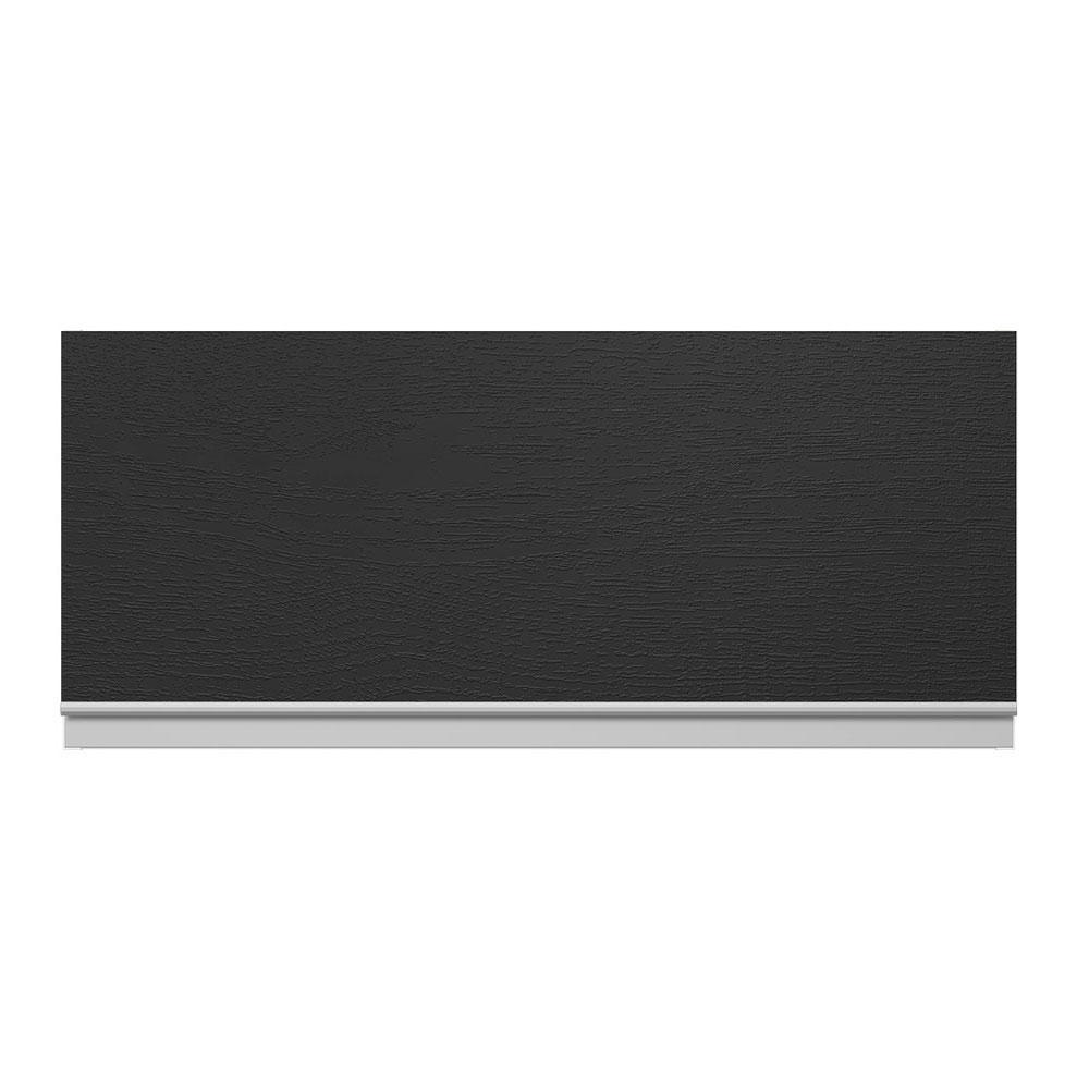 Armário de Cozinha Aéreo 100% MDF 70 cm 1 Porta Basculante Branco/Preto Acordes Madesa