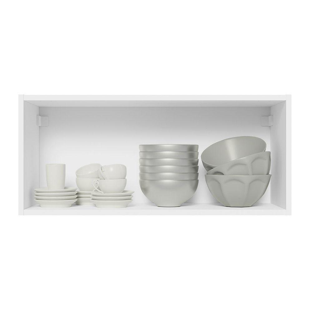 Armário de Cozinha Aéreo 100% MDF 70 cm 1 Porta Basculante Branco/Rustic Acordes Madesa