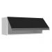 Armário de Cozinha Aéreo 100% MDF 80 cm 1 Porta Basculante Branco/Preto Acordes Madesa