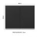 Armário de Cozinha Aéreo 100% MDF 80 cm 2 Portas Branco/Preto Acordes Madesa