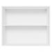 Armário de Cozinha Aéreo 100% MDF 80 cm 2 Portas Branco/Preto Acordes Madesa