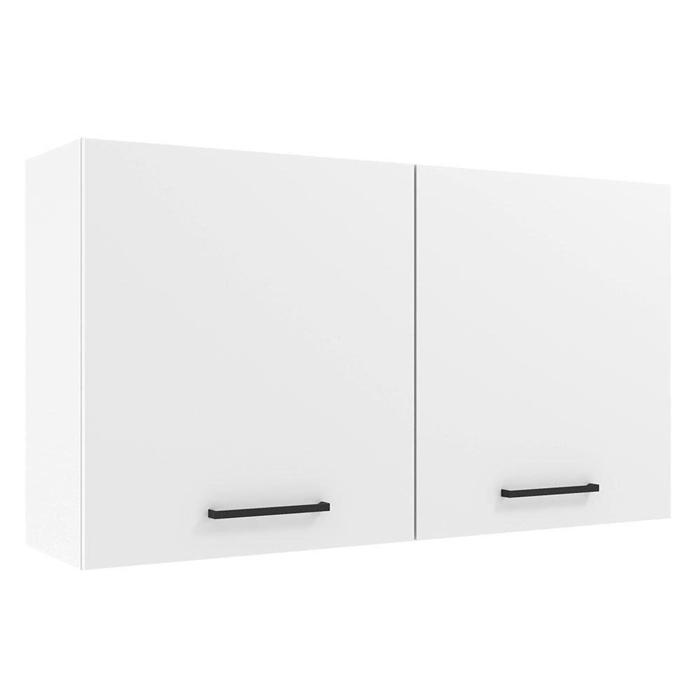Armário de Cozinha Aéreo 120 cm 2 Portas Branco Agata Madesa