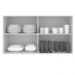 Armário de Cozinha Aéreo 120 cm 2 Portas Branco Glamy Madesa