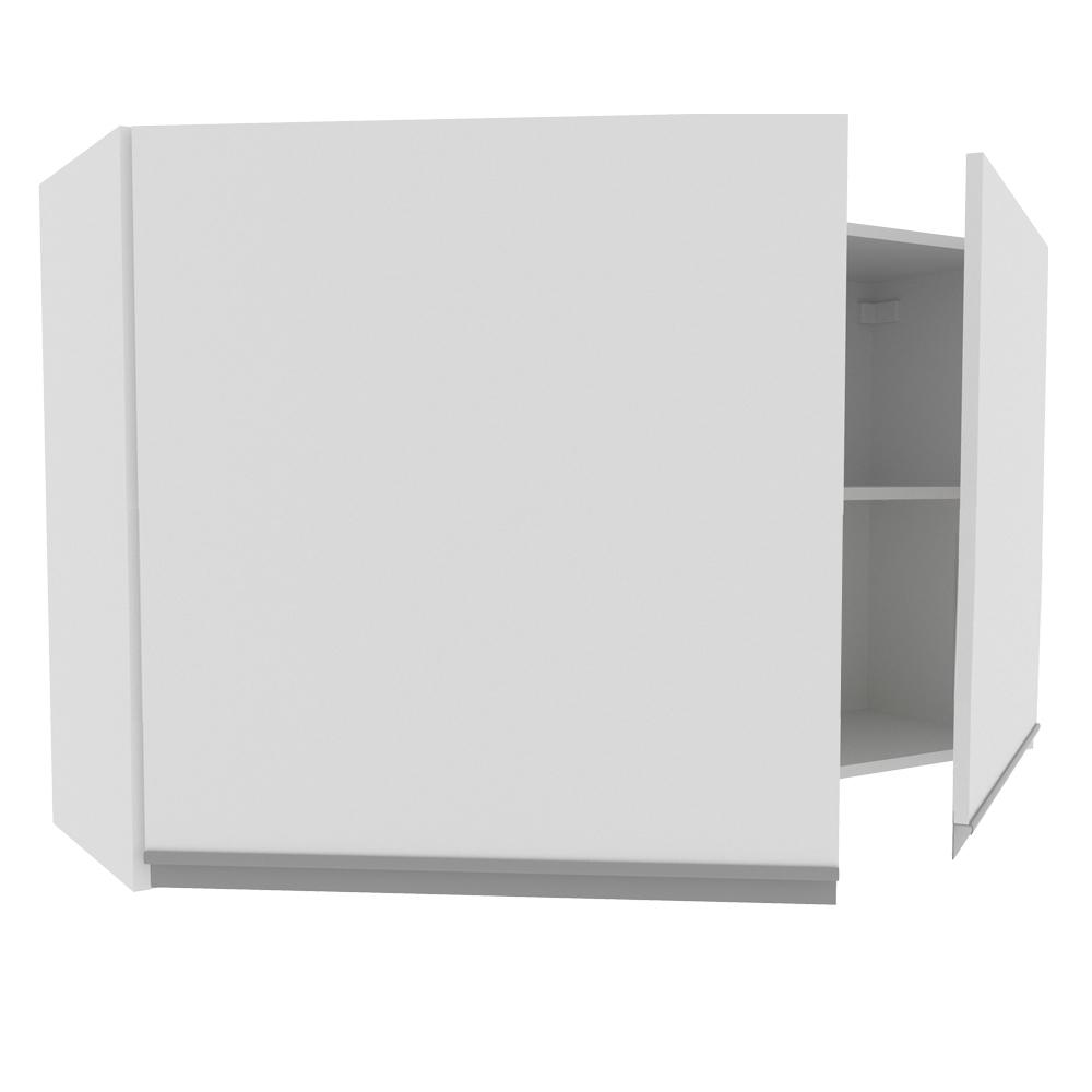 Armário de Cozinha Aéreo 120 cm 2 Portas Branco Glamy Madesa