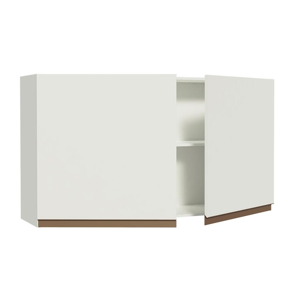 Armário de Cozinha Aéreo 120 cm 2 Portas Branco Reims Madesa