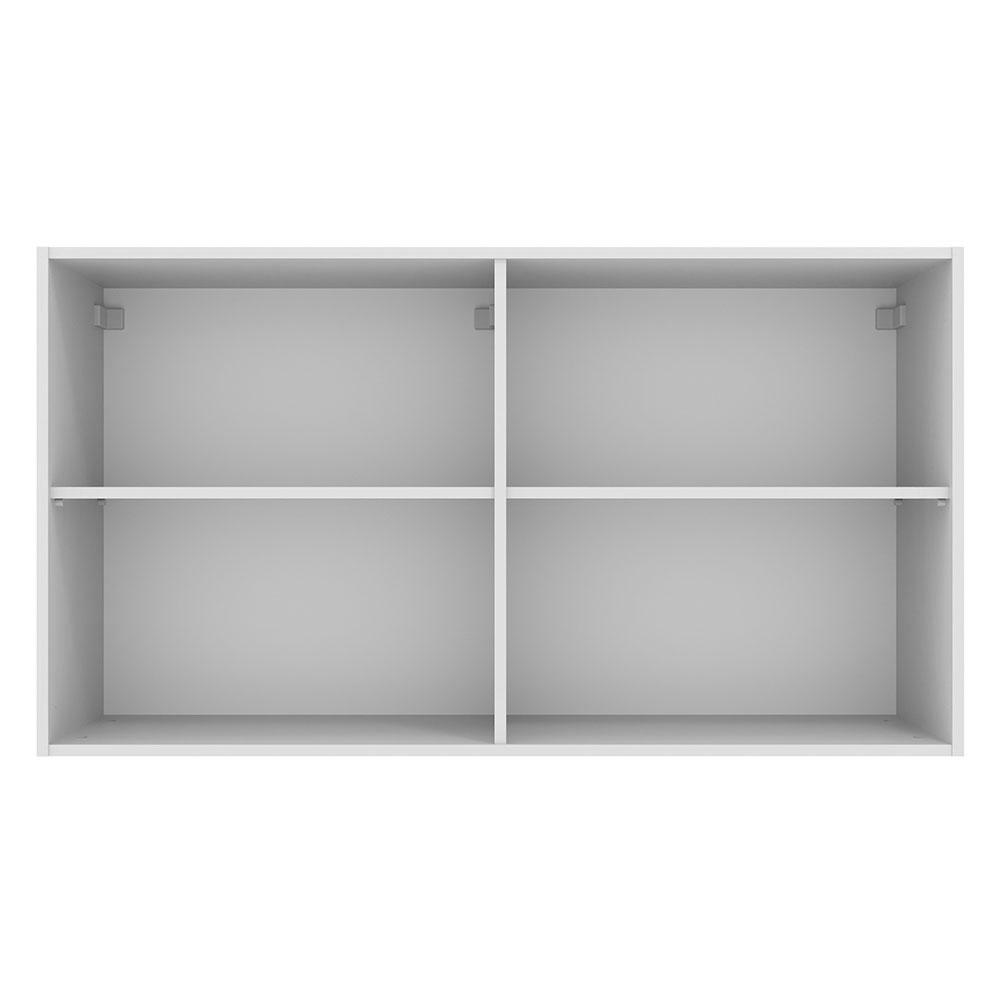 Armário de Cozinha Aéreo 120 cm 2 Portas Branco/Crema Agata Madesa