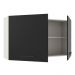 Armário de Cozinha Aéreo 120 cm 2 Portas Branco/Preto Agata Madesa