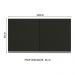 Armário de Cozinha Aéreo 120 cm 2 Portas Branco/Preto Glamy Madesa
