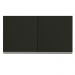 Armário de Cozinha Aéreo 120 cm 2 Portas Branco/Preto Glamy Madesa