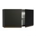 Armário de Cozinha Aéreo 120 cm 2 Portas Preto Reims Madesa