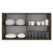 Armário de Cozinha Aéreo 120 cm 2 Portas Rustic Glamy Madesa