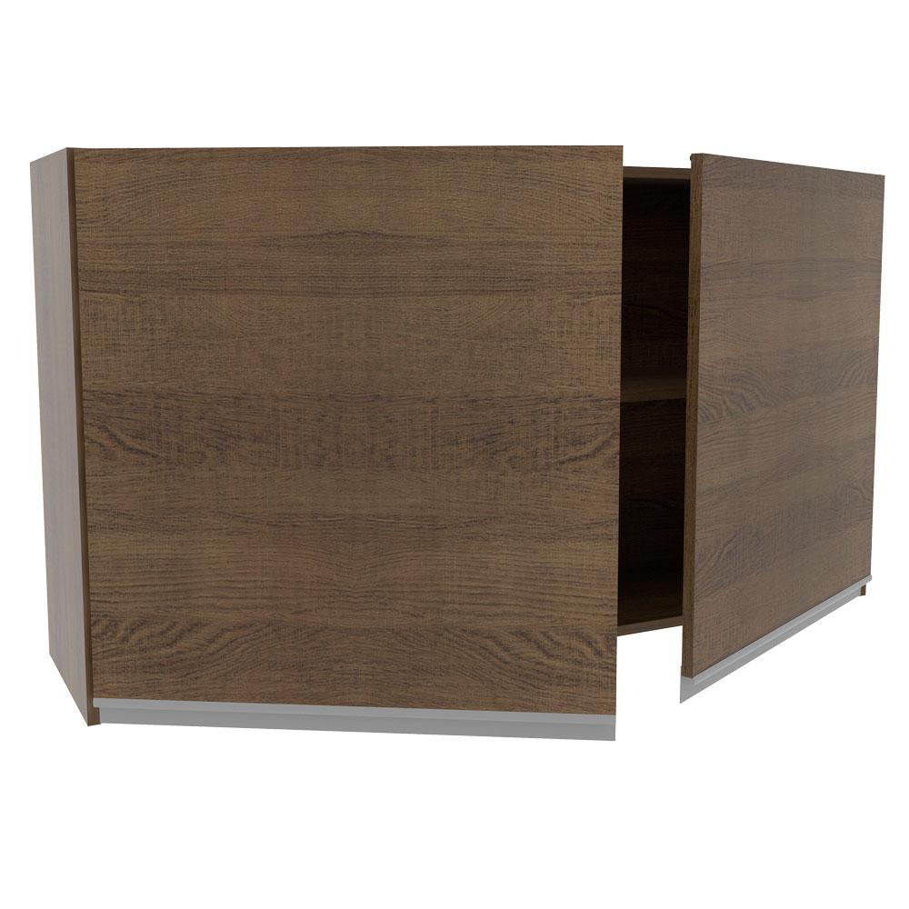 Armário de Cozinha Aéreo 120 cm 2 Portas Rustic Glamy Madesa