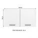 Armário de Cozinha Aéreo 120 cm 2 Portas Rustic/Branco Agata Madesa