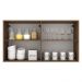 Armário de Cozinha Aéreo 120 cm 2 Portas Rustic/Branco Agata Madesa