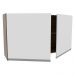 Armário de Cozinha Aéreo 120 cm 2 Portas Rustic/Branco Glamy Madesa