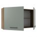 Armário de Cozinha Aéreo 120 cm 2 Portas Rustic/Cinza Agata Madesa