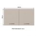Armário de Cozinha Aéreo 120 cm 2 Portas Rustic/Crema Agata Madesa
