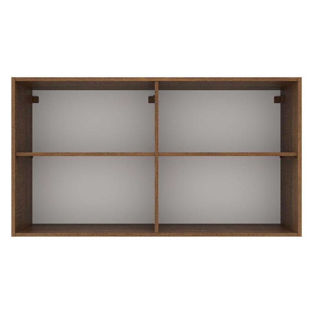 Armário de Cozinha Aéreo 120 cm 2 Portas Rustic/Crema Agata Madesa