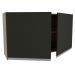 Armário de Cozinha Aéreo 120 cm 2 Portas Rustic/Preto Glamy Madesa