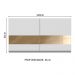 Armário de Cozinha Aéreo 120 cm 2 Portas com Vidro Branco Glamy Madesa