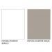 Armário de Cozinha Aéreo 120 cm 2 Portas com Vidro Branco/Crema Glamy Madesa