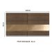 Armário de Cozinha Aéreo 120 cm 2 Portas com Vidro Rustic Glamy Madesa