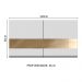 Armário de Cozinha Aéreo 120 cm 2 Portas com Vidro Rustic/Branco Glamy Madesa
